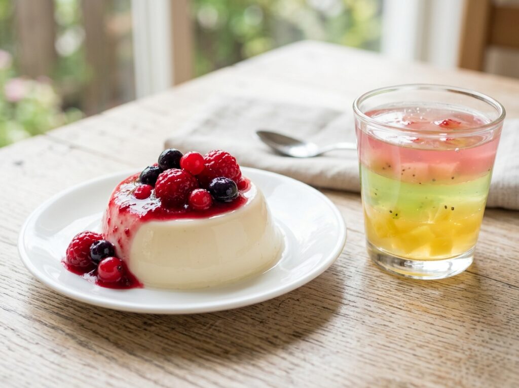 アガーで作る冷凍パンナコッタ