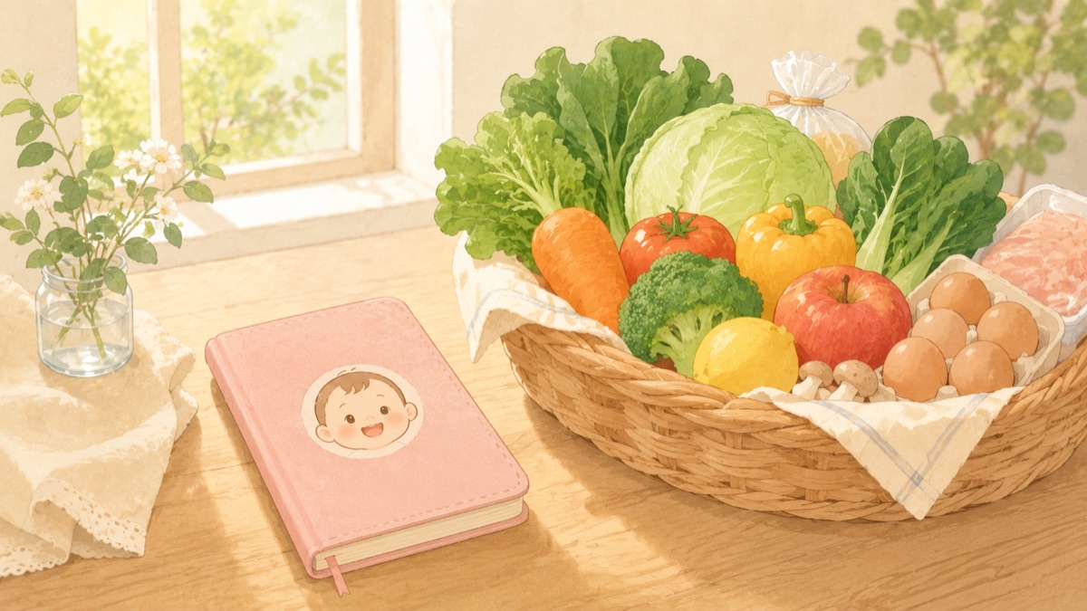 母子手帳があれば妊娠中から使える生協の手数料割引のイメージイラスト